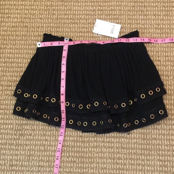 MISA Los Angeles Anla Strapless Crop Top Grommets - Picture 4 of 6